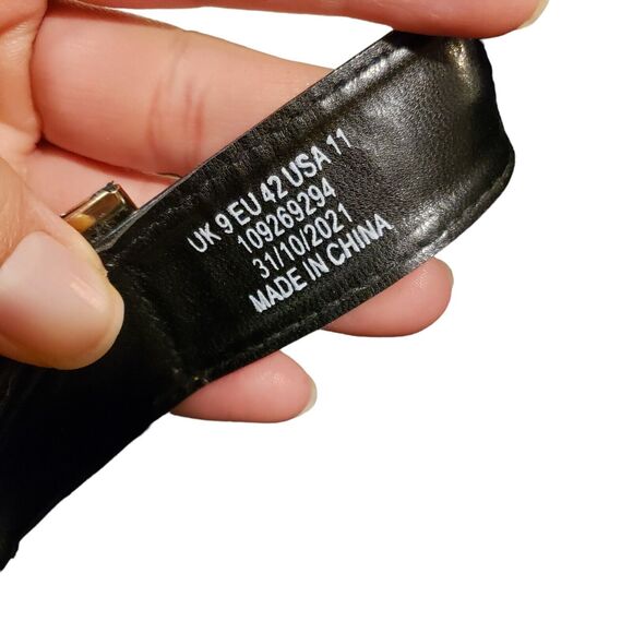 ASOS Falon Chunky Black Multi Strap Buckle Sandals - size 11 - Picture 7 of 8